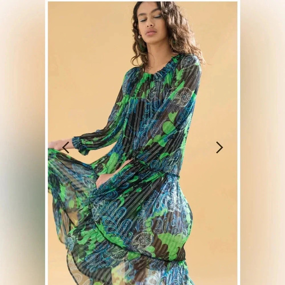 Megan Park KAILUA CHIFFON DRESS xs - Picture 2 of 7